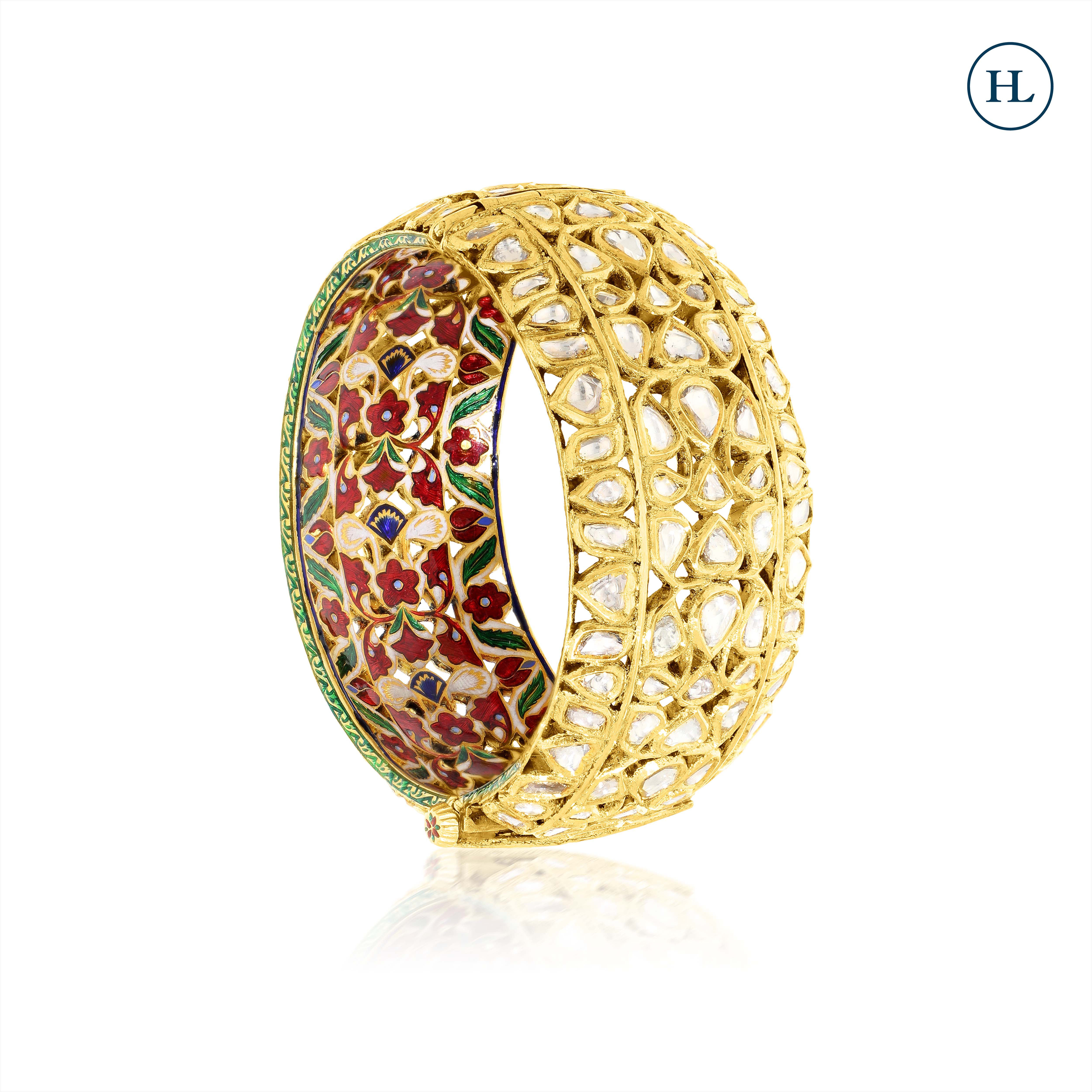Polki Bangles Online
