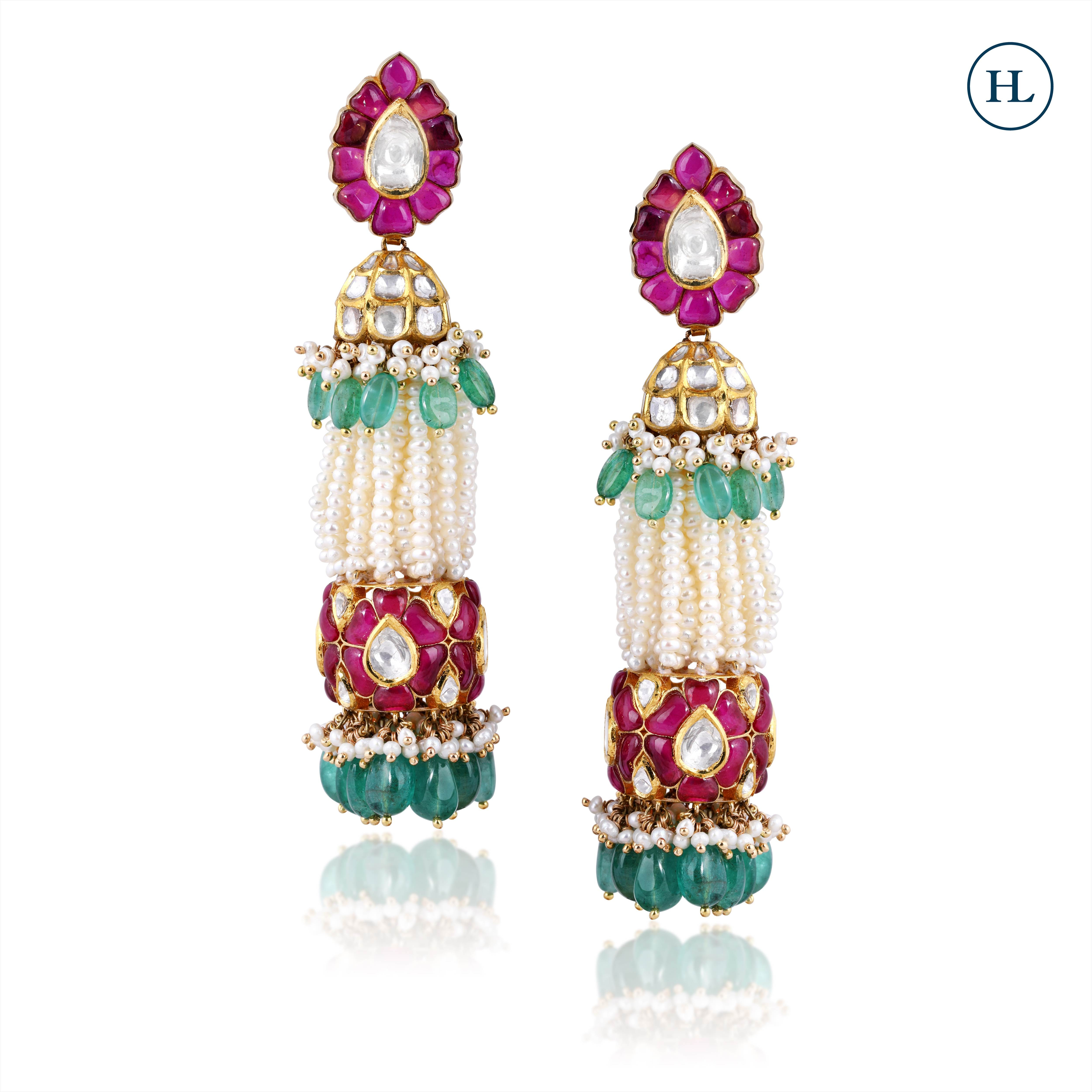 Polki Earrings Online
