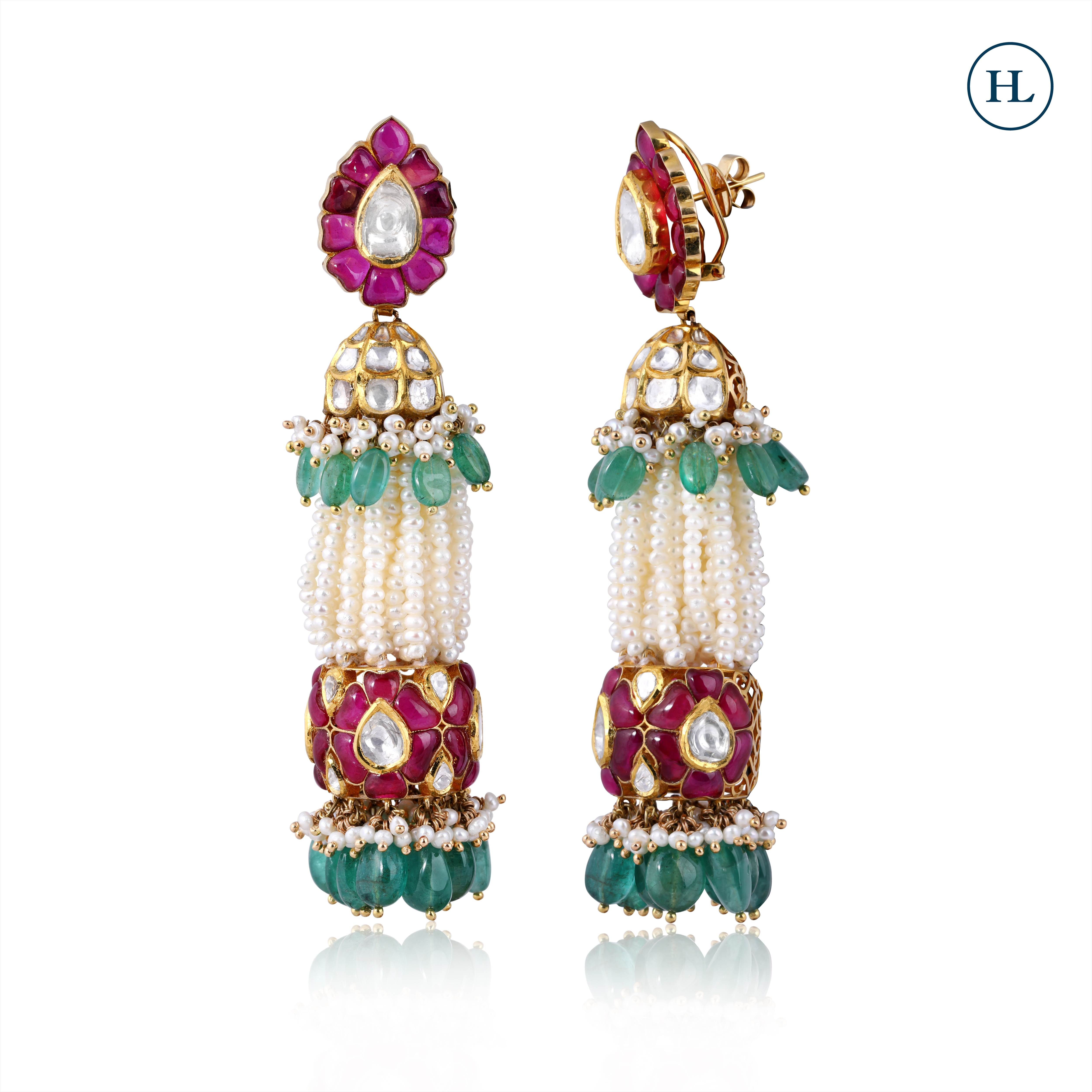Polki Earrings Online

