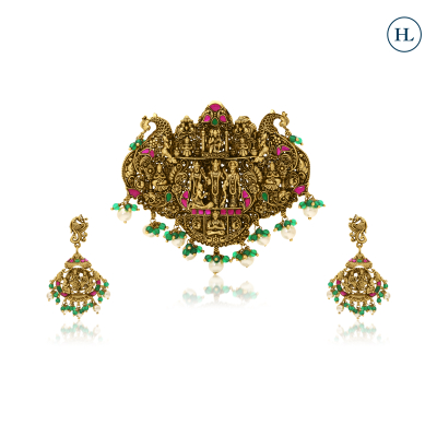 Ram Darbar Pendant Set