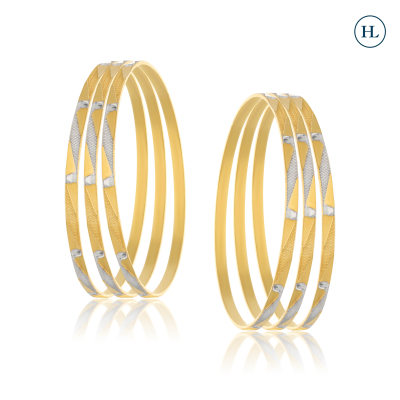 Lydia Dual Tone Bangles