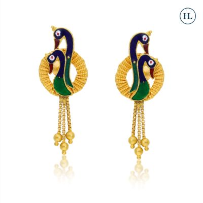 Buy New Model Bridal Wear Gold Design Gold Danglers Earring Collections Buy  Online