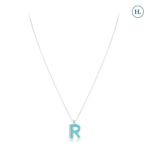 Initial Enamel Pendant