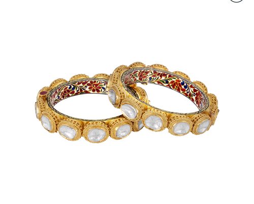 Hazoorilal Polki Bangles