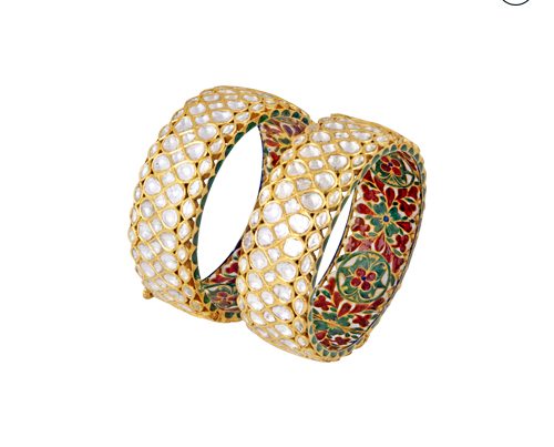 Hazoorilal Polki Bangles