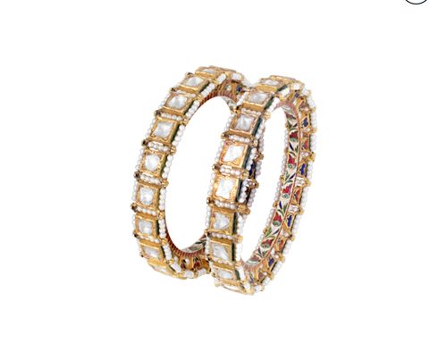Hazoorilal Polki Bangles