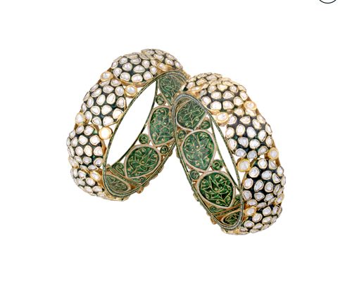 Hazoorilal Polki Bangles