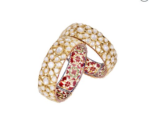 Hazoorilal Polki Bangles