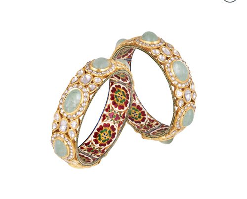 Hazoorilal Polki Bangles
