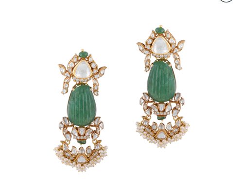 Hazoorilal Polki Earrings