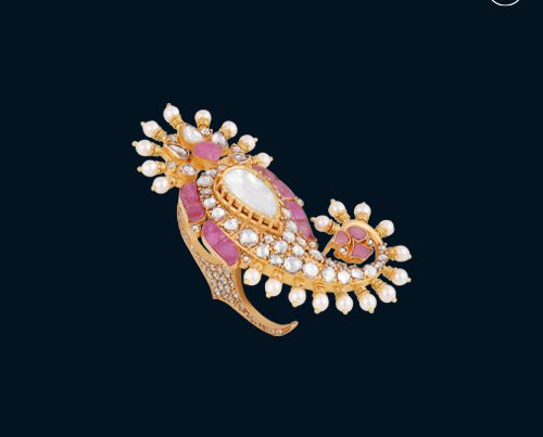 Hazoorilal Polki Ring