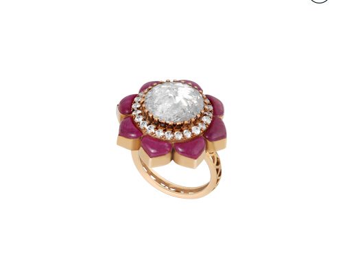 Hazoorilal Polki Ring