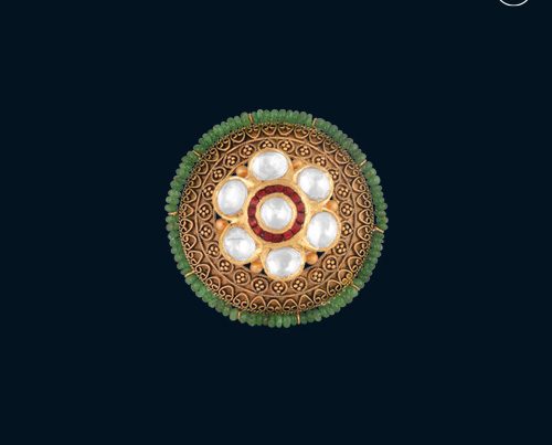 Hazoorilal Polki Ring