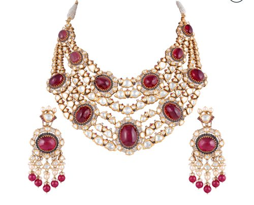 Hazoorilal Polki Necklace