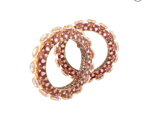Hazoorilal Polki Bangles