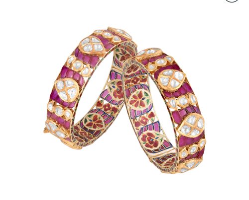 Hazoorilal Polki Bangles