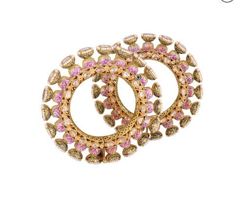 Hazoorilal Polki Bangles