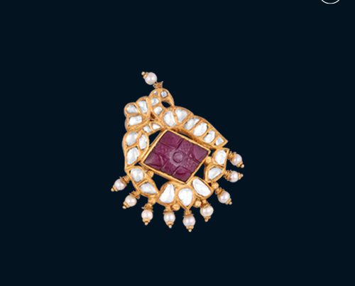 Hazoorilal Polki Ring